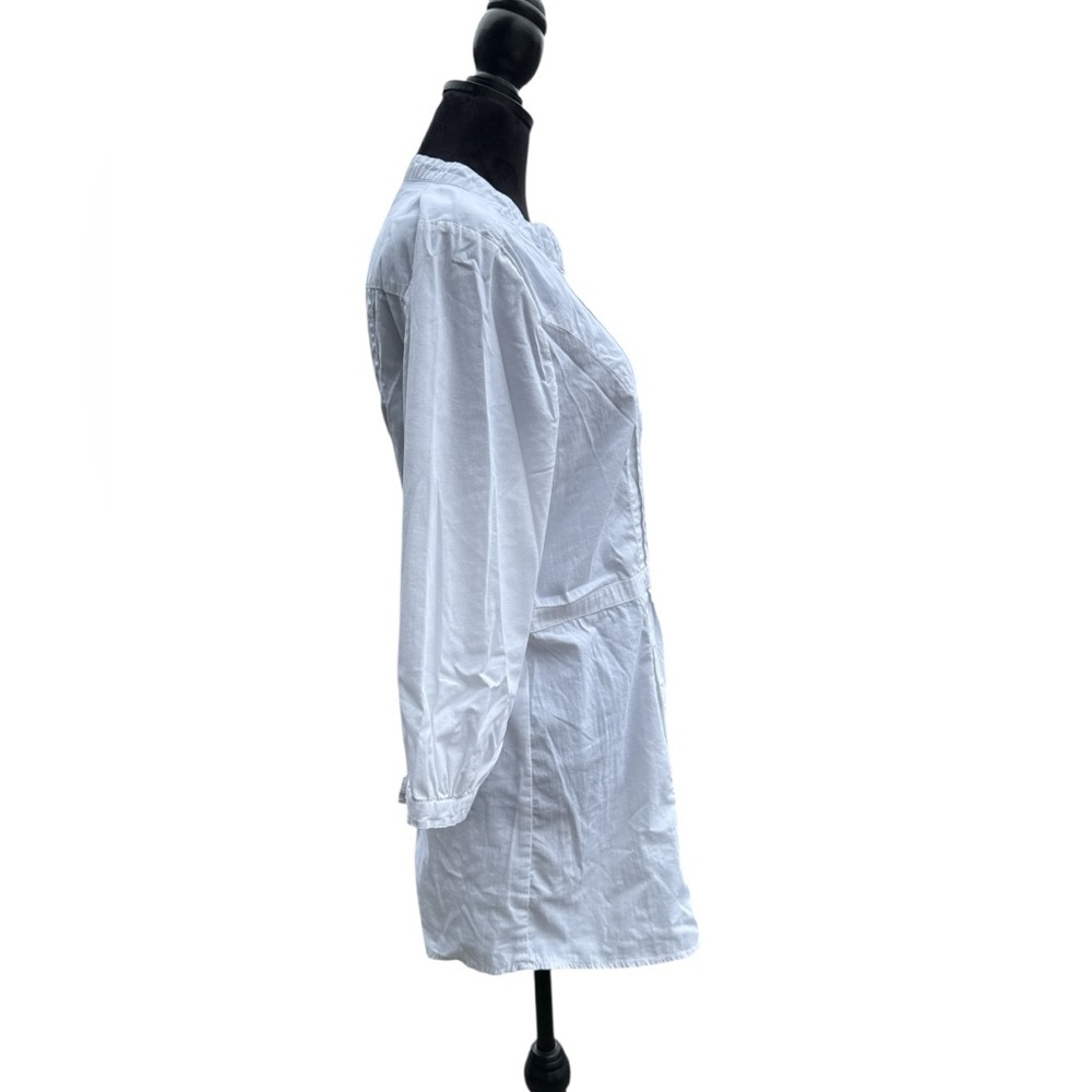 Joseph A White Tunic XL Minimalist Cottagecore Academia Pleated Classic Preppy - Picture 5 of 10